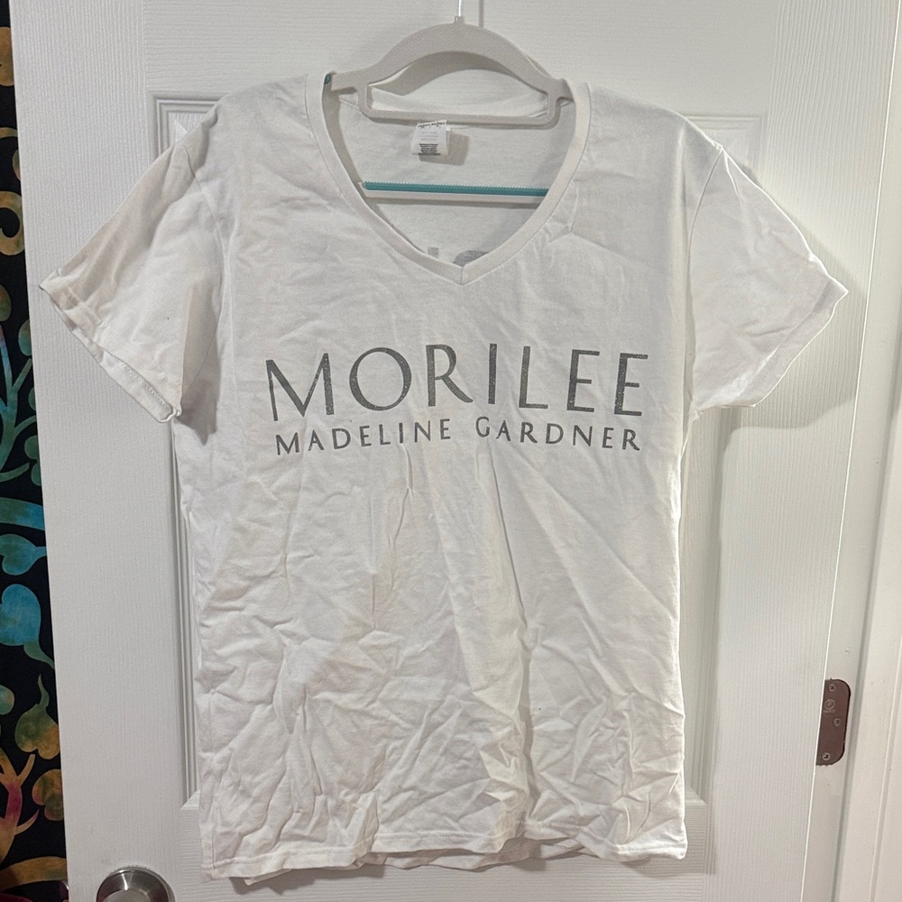 Gildan Women's White V-Neck Tee